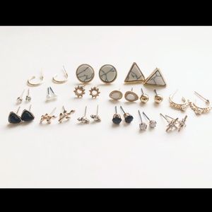 Multi sized earrings